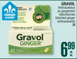 Jean Coutu GRAVOL Selected ginger antinauseants offer