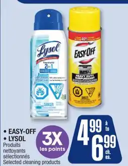 Jean Coutu EASY-OFF, LYSOL Selected cleaning products offer