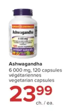 Jean Coutu WEBBER NATURALS Ashwagandha vegetarian capsules offer