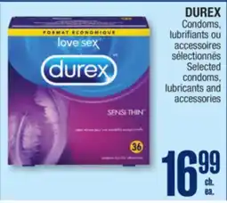 Jean Coutu DUREX Selected condoms, lubricants and accessories offer