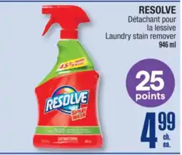 Jean Coutu RESOLVE Laundry stain remover offer
