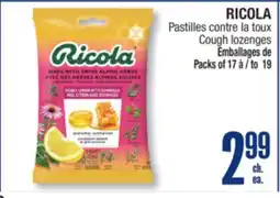Jean Coutu RICOLA Cough lozenges offer