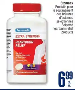 Jean Coutu PERSONNELLE Stomaax Selected heartburn relief products offer