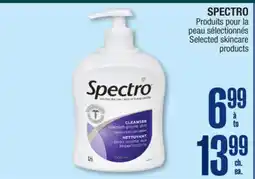 Jean Coutu SPECTRO Selected skincare products offer