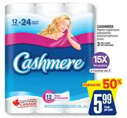 Jean Coutu CASHMERE Selected bathroom tissue offer