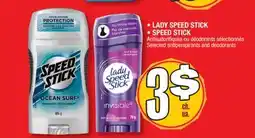 Jean Coutu LADY SPEED STICK DEODORANTS SPEED STICK offer