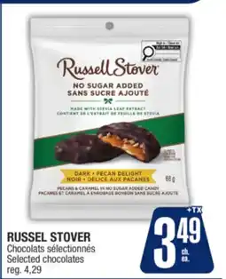 Jean Coutu RUSSEL STOVER Selected chocolates offer