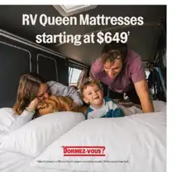 Dormez Vous RV Queen Mattresses offer