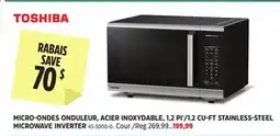 Canadian Tire TOSHIBA 1.2 CU-FT STAINLESS-STEEL MICROWAVE INVERTER offer