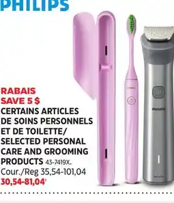 Canadian Tire PHILIPS SELECTED PERSONAL CARE AND GROOMING PRODUCTS offer