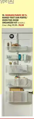 Canadian Tire OVER-THE-DOOR ORGANIZER KIT offer