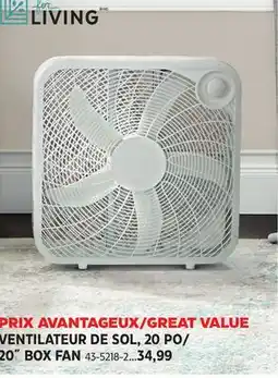 Canadian Tire FOR LIVING 20˝ BOX FAN offer