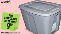 Canadian Tire 68 L NESTING TOTE offer