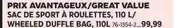 Canadian Tire WHEELED DUFFLE BAG offer
