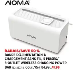 Canadian Tire NOMA 5-OUTLET WIRELESS CHARGING POWER offer
