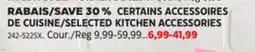 Canadian Tire SELECTED KITCHEN ACCESSORIES offer