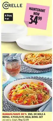Canadian Tire CORELLE 4-PC MEAL BOWL SET offer