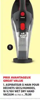 Canadian Tire HUMIDES, 16 V/16V Wet Dry Hand Vacuum offer
