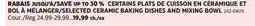 Canadian Tire SELECTED CERAMIC BAKING DISHES AND MIXING BOWL offer