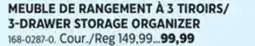 Canadian Tire 3-DRAWER STORAGE ORGANIZER offer