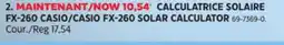 Canadian Tire CASIO FX-260 SOLAR CALCULATOR offer