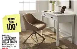 Canadian Tire CANVAS MOIRA 2-DRAWER DESK1 offer