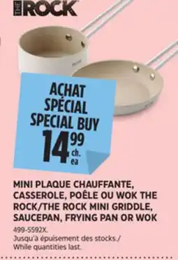 Canadian Tire MINI PLAQUE CHAUFFANTE, CASSEROLE, POÊLE OU WOK THE ROCK offer