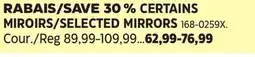 Canadian Tire SELECTED MIRRORS offer
