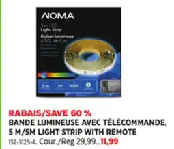Canadian Tire 5M/5M LIGHT STRIP WITH REMOTE offer