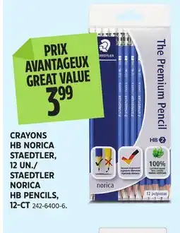 Canadian Tire STAEDTLER NORICA HB PENCILS offer