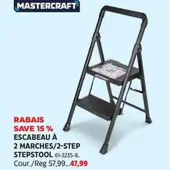 Canadian Tire MASTERCRAFT 2-STEP STEPSTOOL offer