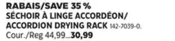 Canadian Tire ACCORDION DRYING RACK offer