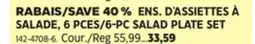 Canadian Tire 6-PC SALAD PLATE SET offer