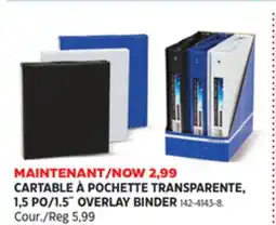Canadian Tire 1.5˝ OVERLAY BINDER offer