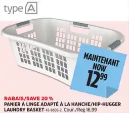 Canadian Tire HIP-HUGGER LAUNDRY BASKET offer