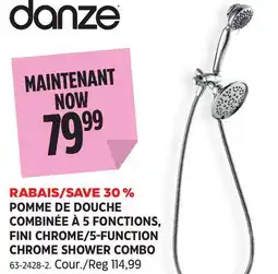 Canadian Tire FINI CHROME/5-FUNCTION CHROME SHOWER COMBO offer