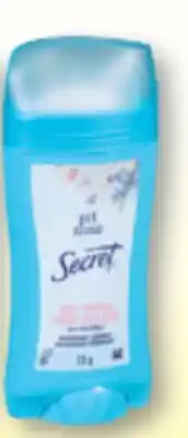 Familiprix Secret PH Balanced baby powder solid antiperspirant offer