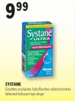 Familiprix SYSTANE, Selected lubricant eye drops offer