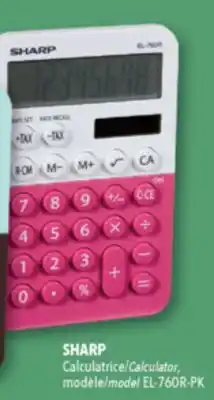 Familiprix SHARP Calculator, model EL-760R-PK offer