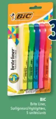 Familiprix BIC Brite Liner Highlighters offer