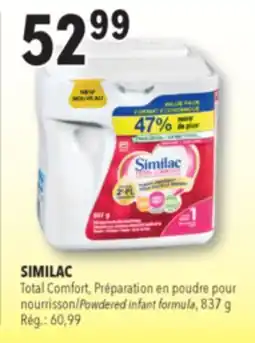 Familiprix Similac Total Comfort milk-based iron-fortified infant formula Step offer