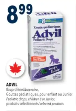 Familiprix Advil Pediatric Drops for infant ibuprofen oral suspension grape offer