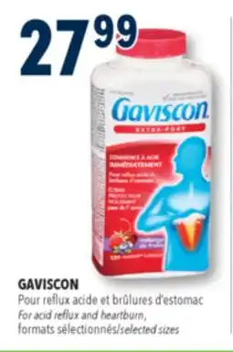 Familiprix GAVISCON For acid reflux and heartburn, selected sizes offer