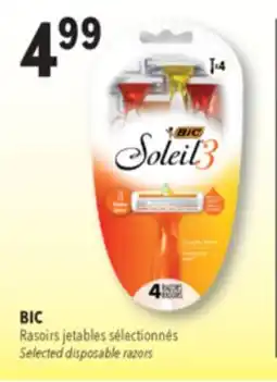 Familiprix BIC Selected disposable razors offer