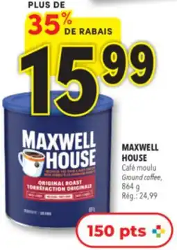 Familiprix Maxwell House ground coffee original roast medium offer