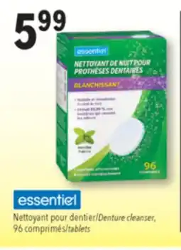Familiprix ESSENTIEL, Denture cleanser, 96 tablets offer