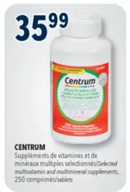 Familiprix Centrum Forte Essentials Adults multivitamin and multimineral supplement tablets 250un offer