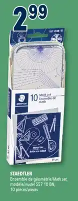 Familiprix STAEDTLER Math set model 557 10 BN, 10 pieces offer