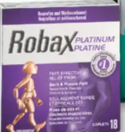 Familiprix Robax Platinum back & muscle pain ibuprofen and methocarbamol caplets 18un offer