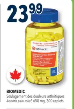 Familiprix Biomedic arthritis pain relief caplets 300un offer